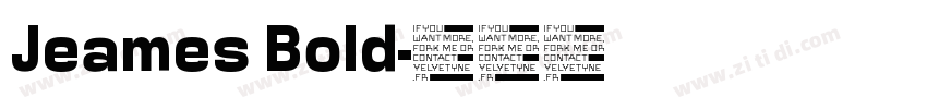 Jeames Bold字体转换